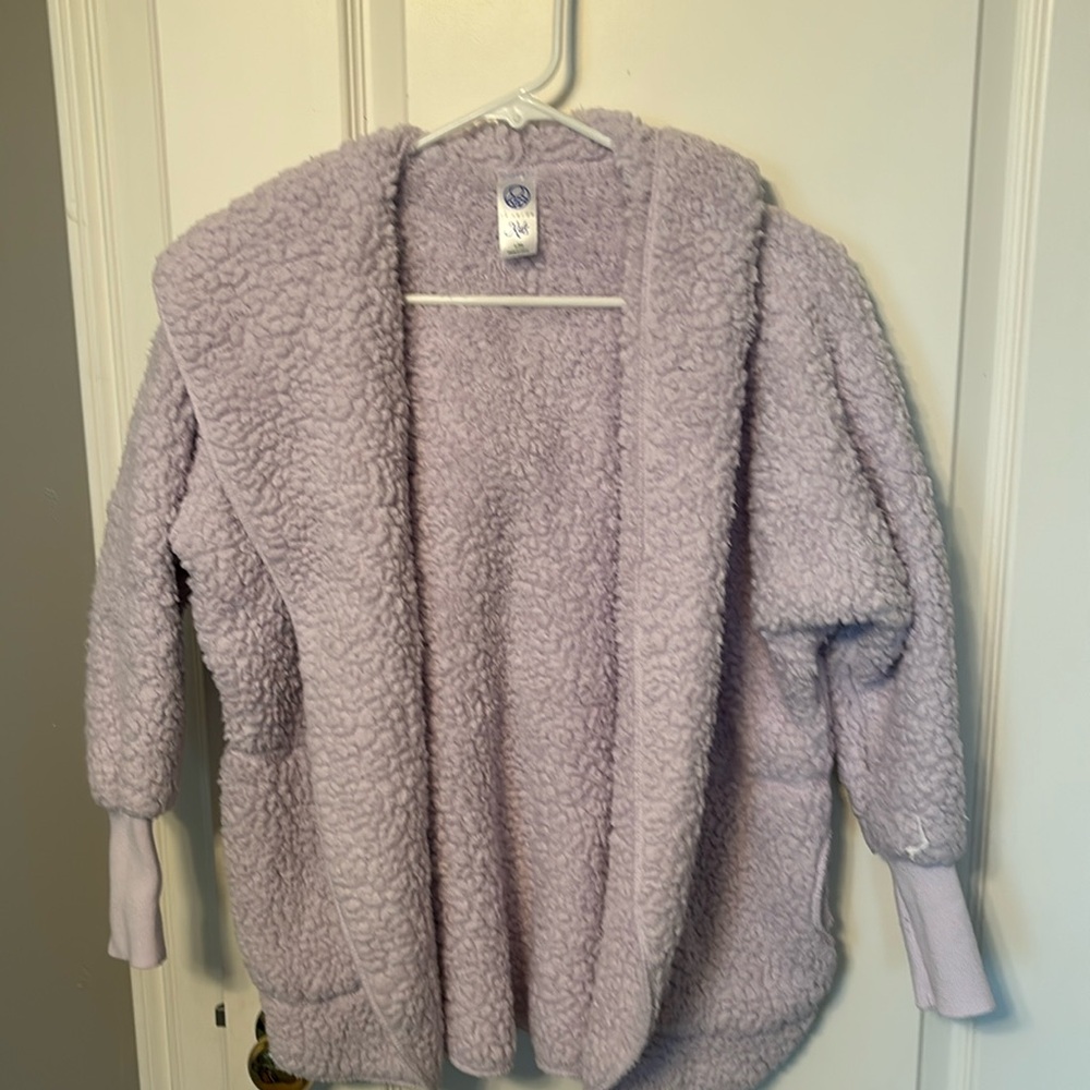 Girls fleece open hoodie